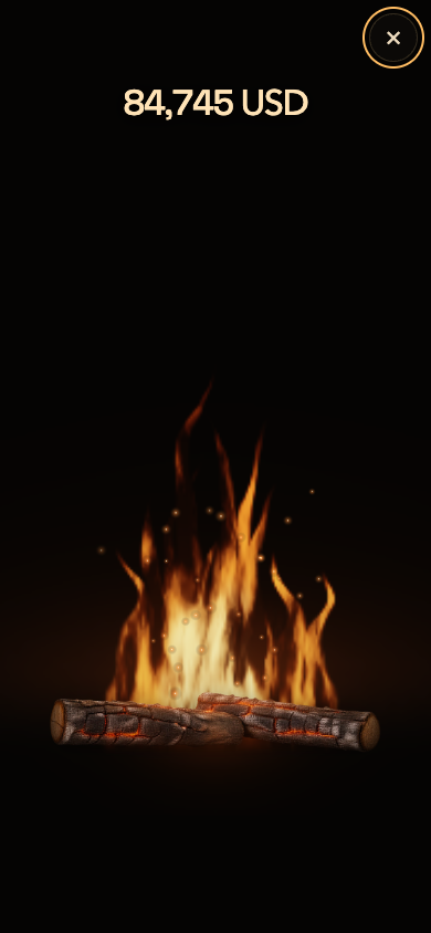 BTC Campfire mobile product screenshot